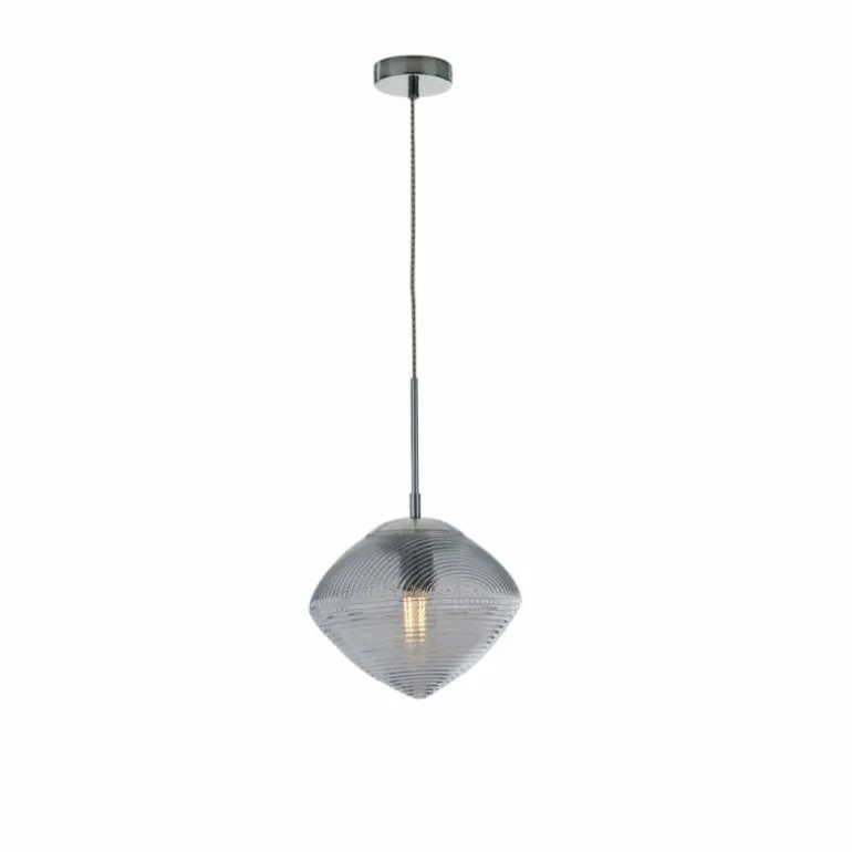 Suspension Luce-Design Greenwich Chrome, 1 lumière
