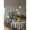 Suspension Lucide AGATHA Or, Laiton, 3 lumières