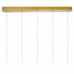Suspension Lucide CINTRA LED Or, 5 lumières