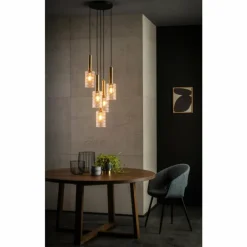 Suspension Lucide CORALIE Laiton, 5 lumières