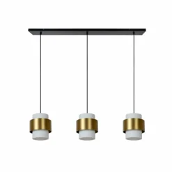 Suspension Lucide FIRMIN Noir, 3 lumières