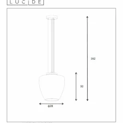 Suspension Lucide FLORIEN Orange, 1 lumière