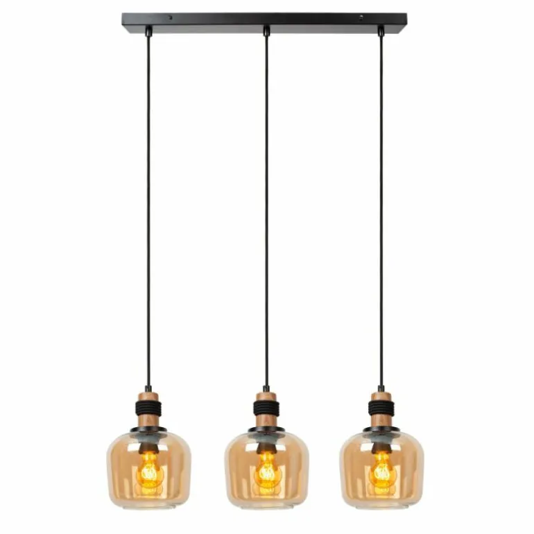 Suspension Lucide ILONA Noir, 3 lumières