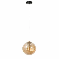 Suspension Lucide MONSARAZ Noir, 1 lumière
