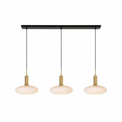 Suspension Lucide SINGALA Or, Laiton, 3 lumières