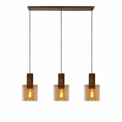 Suspension Lucide TOLEDO Cuivre, 3 lumières