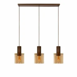 Suspension Lucide TOLEDO Cuivre, 3 lumières