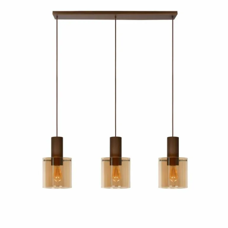 Suspension Lucide TOLEDO Cuivre, 3 lumières