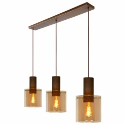 Suspension Lucide TOLEDO Cuivre, 3 lumières