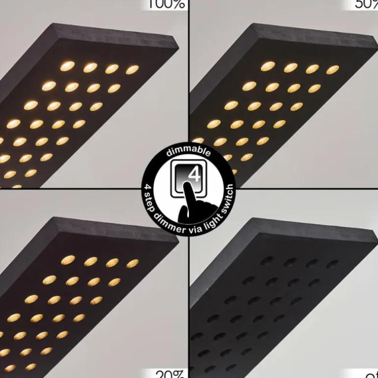 Suspension Luturula LED Noir, 1 lumière