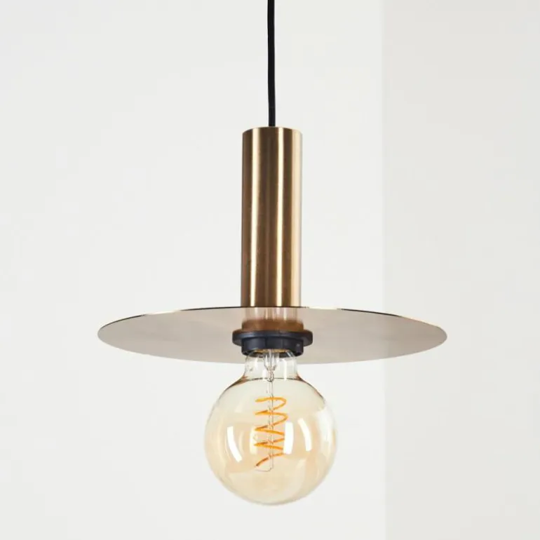 Suspension Mano Laiton, Noir, 1 lumière