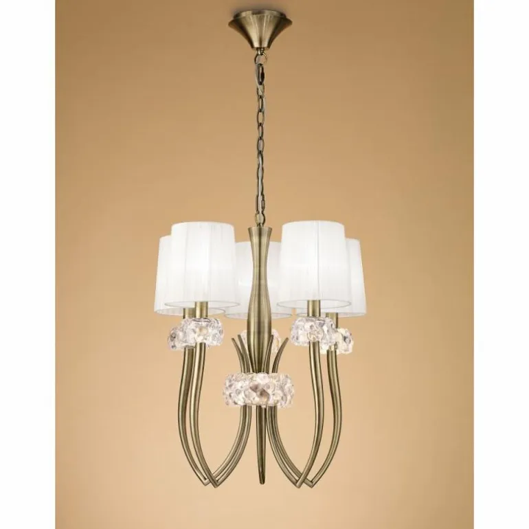 Suspension Mantra LOEWE Brun, 5 lumières