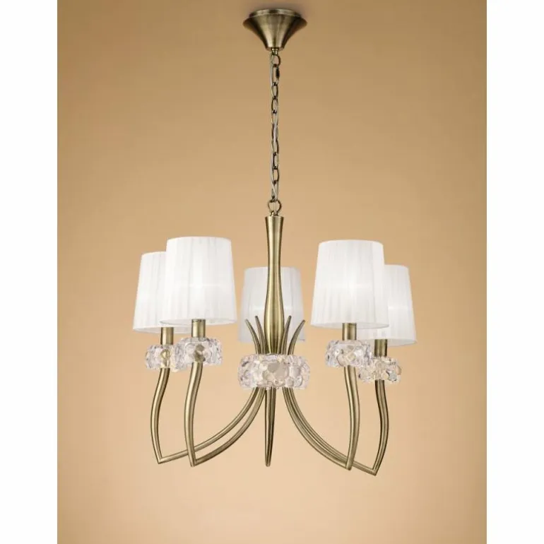 Suspension Mantra LOEWE Brun, 5 lumières