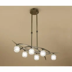 Suspension Mantra Loop Laiton, 6 lumières