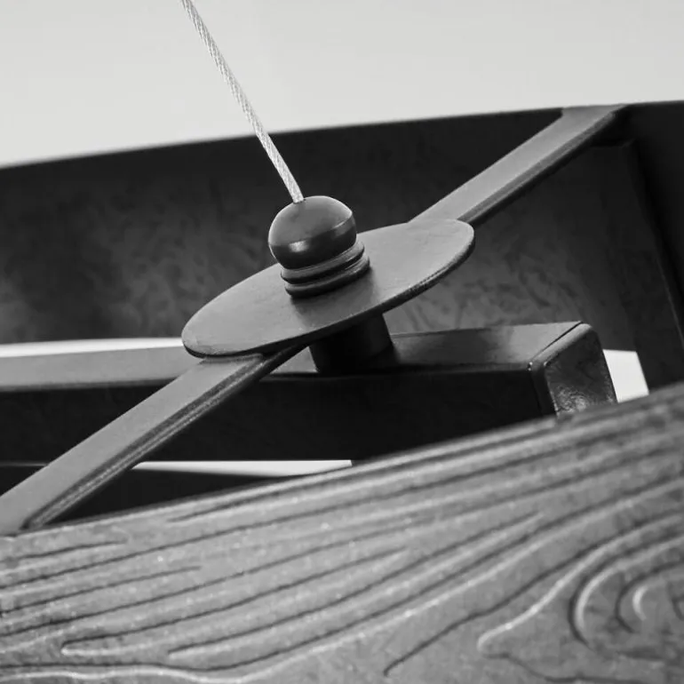 Suspension Maracoa Noir, 4 lumières
