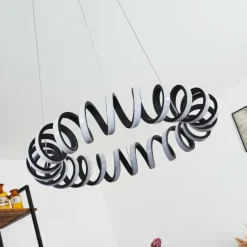 Suspension Maziwa LED Noir, Blanc, 1 lumière