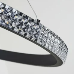 Suspension Melosa LED Noir, 1 lumière