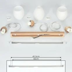 Suspension Ombucta Écru, 3 lumières