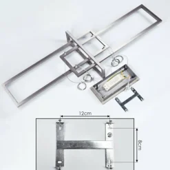 Suspension Omega LED Argenté, 1 lumière