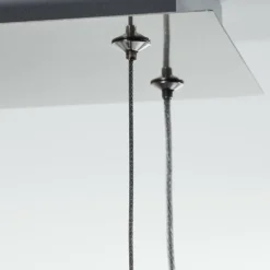 Suspension Omega LED Argenté, 1 lumière