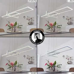 Suspension Omega LED Blanc, 1 lumière