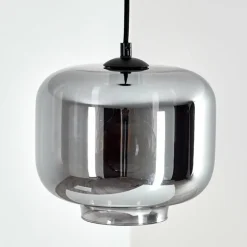 Suspension Patterson Noir, 1 lumière