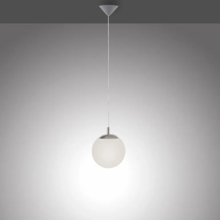 Suspension Paul Neuhaus BOLO Argenté, 1 lumière