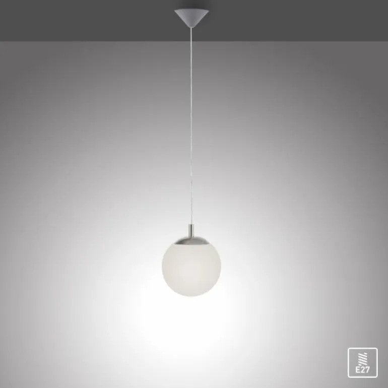 Suspension Paul Neuhaus BOLO Argenté, 1 lumière