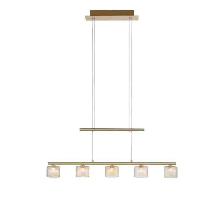 Suspension Paul Neuhaus HYDRA LED Laiton, 5 lumières