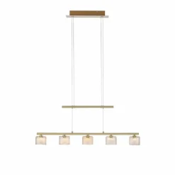 Suspension Paul Neuhaus HYDRA LED Laiton, 5 lumières