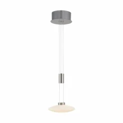 Suspension Paul Neuhaus LAUTADA LED Acier brossé, 1 lumière