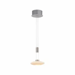 Suspension Paul Neuhaus LAUTADA LED Acier brossé, 1 lumière