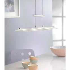 Suspension Paul Neuhaus NELE LED Acier inoxydable, 5 lumières
