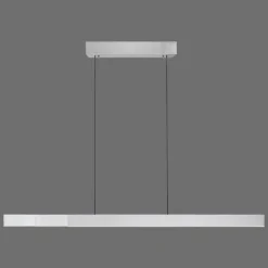 Suspension Paul Neuhaus PURE-MOTO-RISE LED Argenté, 3 lumières, Télécommandes