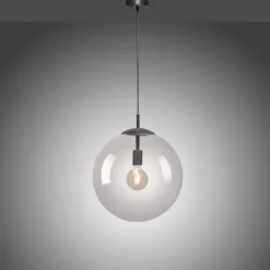 Suspension Paul Neuhaus WIDOW Noir, 1 lumière
