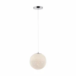 Suspension Paul-Neuhaus BOLO LED Argenté, 1 lumière