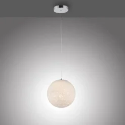 Suspension Paul-Neuhaus BOLO LED Argenté, 1 lumière