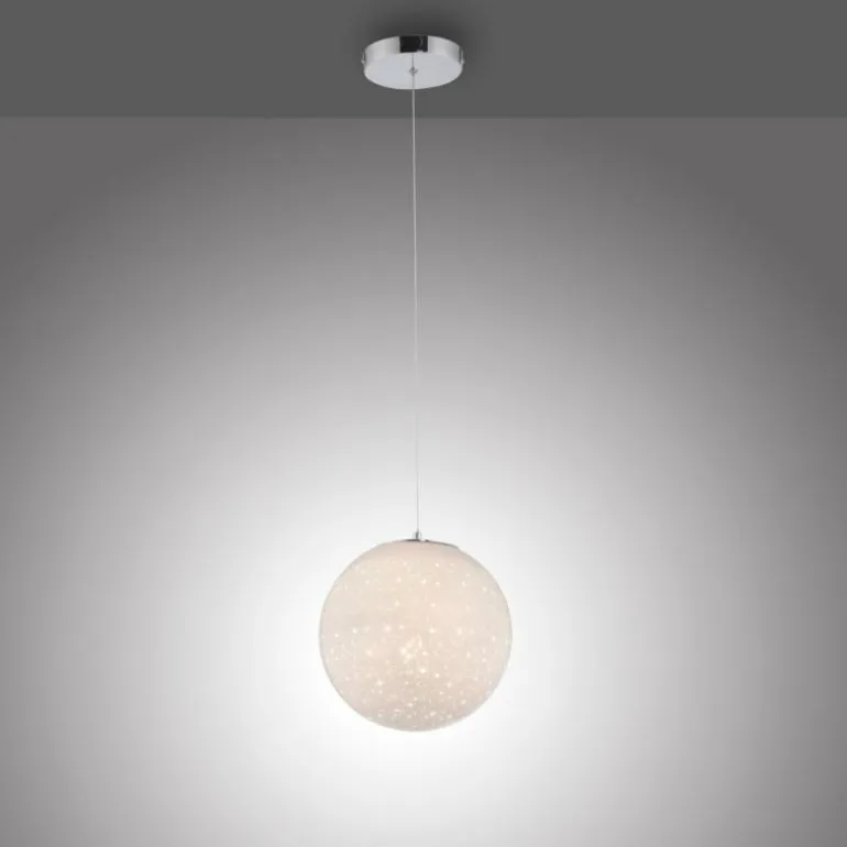Suspension Paul-Neuhaus BOLO LED Argenté, 1 lumière