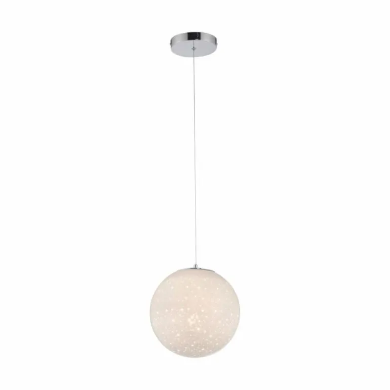 Suspension Paul-Neuhaus BOLO LED Argenté, 1 lumière
