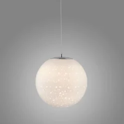 Suspension Paul-Neuhaus BOLO LED Argenté, 1 lumière