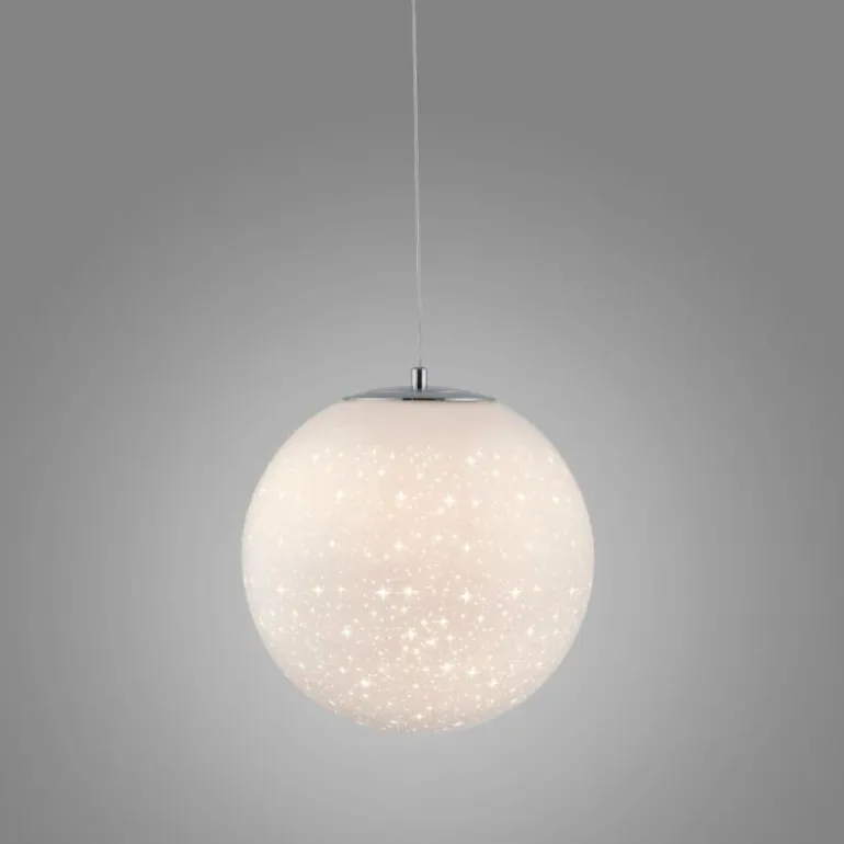 Suspension Paul-Neuhaus BOLO LED Argenté, 1 lumière