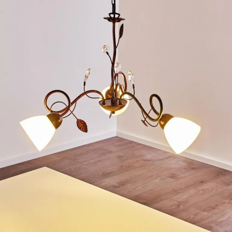 Suspension Peccia Rouille, 3 lumières