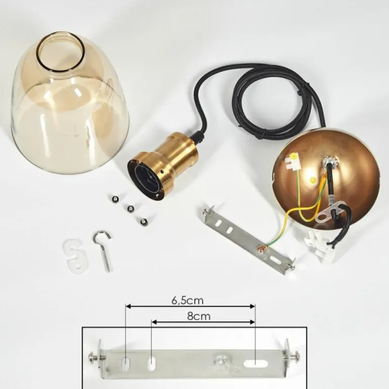 Suspension Pilesi Laiton, 1 lumière
