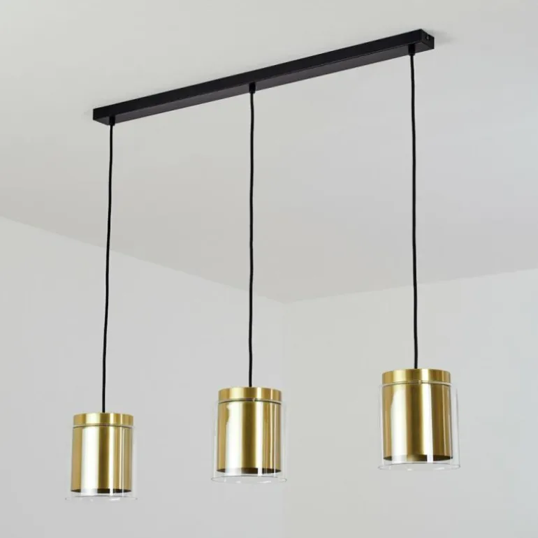 Suspension Pimeirol Noir, 3 lumières