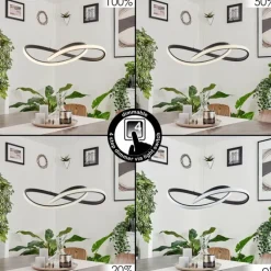 Suspension Pitasch LED Noir, 1 lumière
