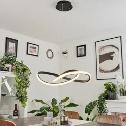 Suspension Pitasch LED Noir, 1 lumière