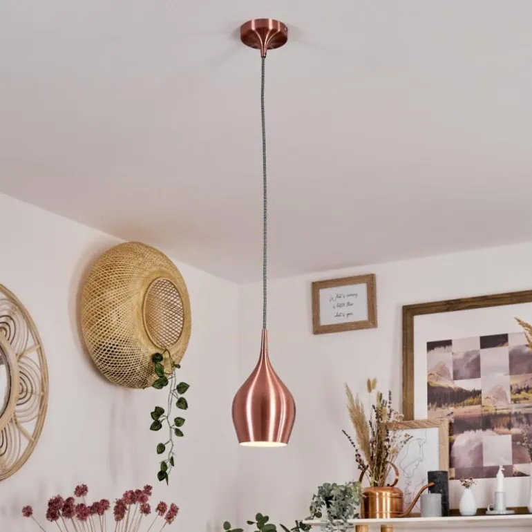 Suspension Polvero Cuivre, 1 lumière