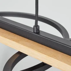 Suspension Pompu LED Écru, Noir, 3 lumières