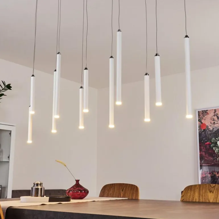 Suspension Porquera LED Blanc, 11 lumières