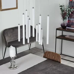 Suspension Porquera LED Blanc, 11 lumières